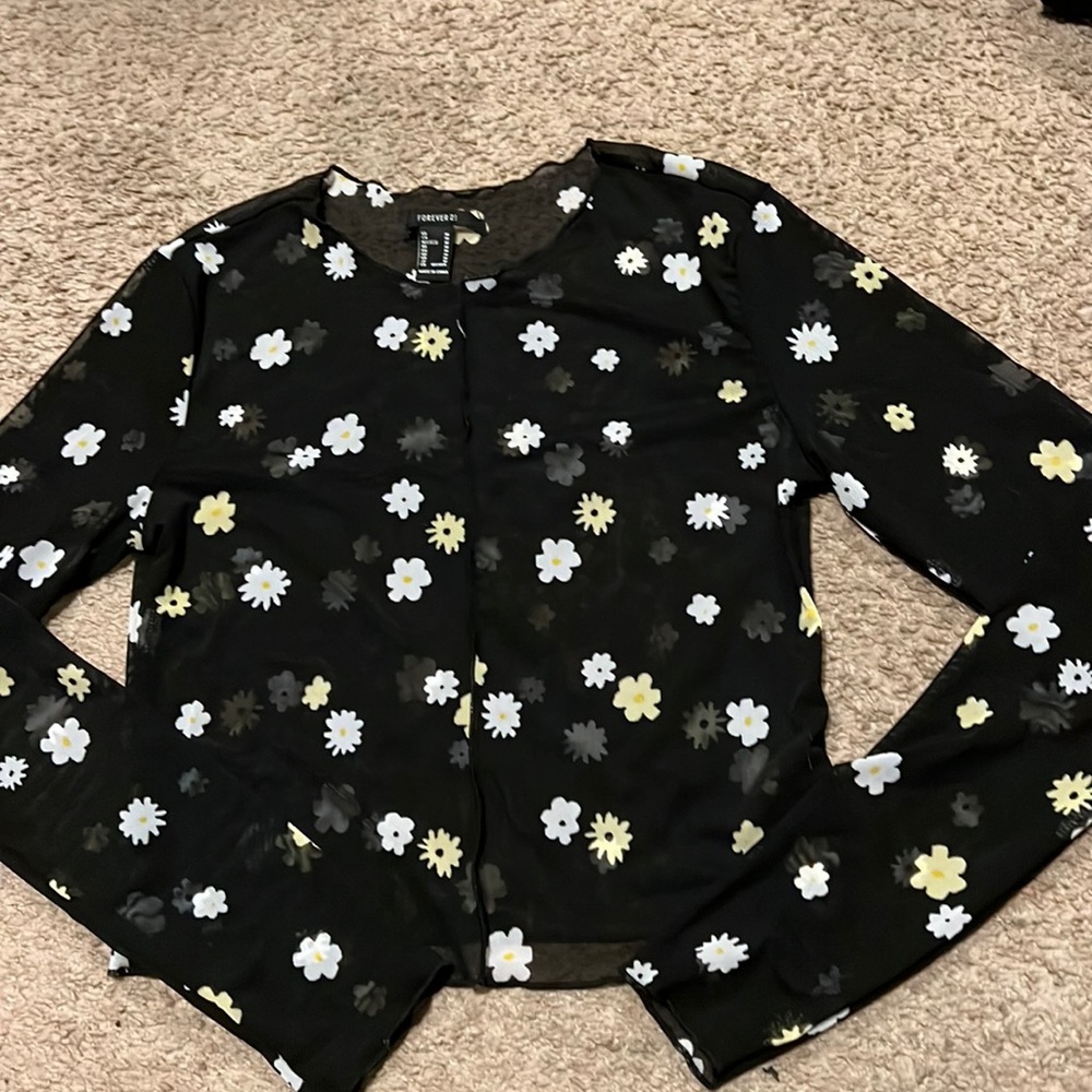 Forever 21 mesh long sleeve